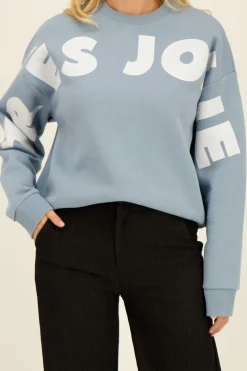 My Jewellery Sweat Bleu Très Jolie Blanc/Bleu Sale
