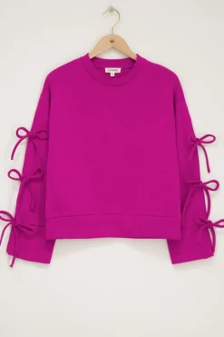 My Jewellery Sweat Fuchsia Avec Nœuds Rose/Fuchsia Hot