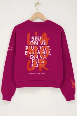My Jewellery Sweat Graffiti Bordeaux 
