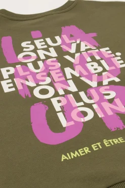 My Jewellery Sweat Graffiti Vert Foncé 