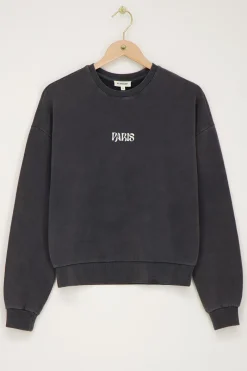 My Jewellery Sweat Paris Fleuri Gris Best