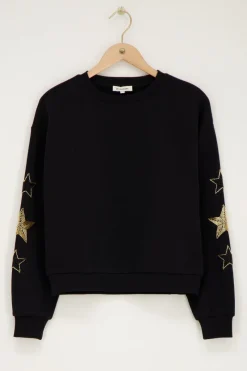 My Jewellery Sweat Noir Avec étoiles Dorées Sale