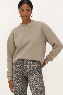 My Jewellery Sweat Taupe "Éternellement Femme" Taupe/Marron Hot