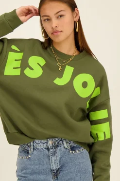 My Jewellery Sweat Vert Très Jolie Vert citron/Vert Sale