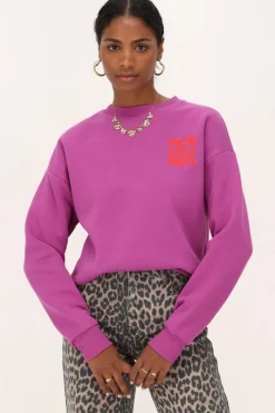 My Jewellery Sweat Avec "Mon Amour Paris" Orange Violet Hot