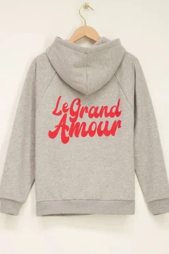 My Jewellery Sweat-shirt à Capuche Gris Le Grand Amour New
