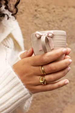 My Jewellery Tasse Beige Avec Noeud New