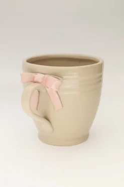 My Jewellery Tasse Beige Avec Noeud New