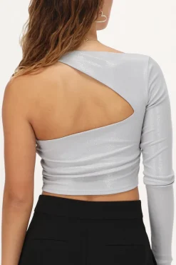 My Jewellery Top Asymétrique & Côtelé Argenté Online