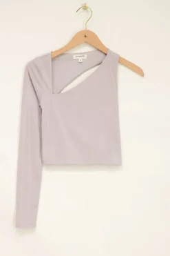 My Jewellery Top Asymétrique & Côtelé Argenté Online