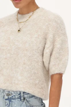 My Jewellery Top à Manches Courtes Beige Clearance