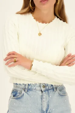 My Jewellery Top à Rayures Blanc Sale