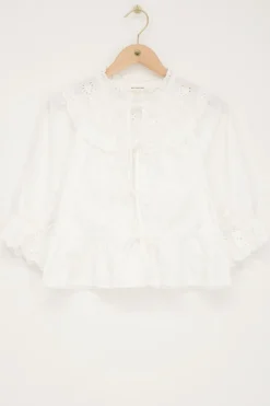 My Jewellery Top Avec Nœuds Et Broderies Blanc Online