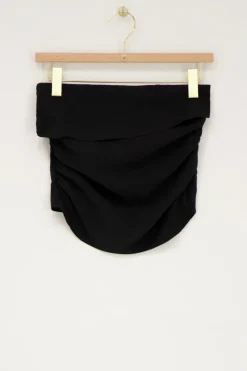 My Jewellery Top Bustier Drapé Noir Discount