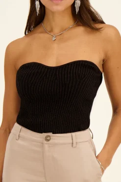 My Jewellery Top Corset Avec Lurex Noir Best
