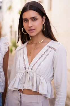 My Jewellery Top Court En Lin Beige Online