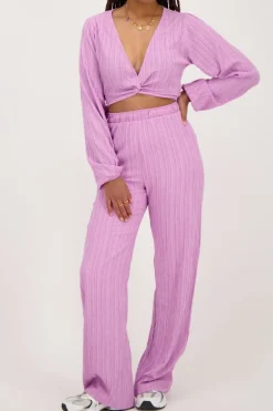 My Jewellery Top Court Avec Noeuds Violet Fashion
