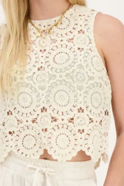 My Jewellery Top En Crochet Beige Best