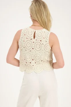 My Jewellery Top En Crochet Beige Best