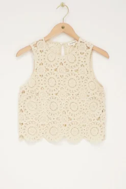 My Jewellery Top En Crochet Beige Best