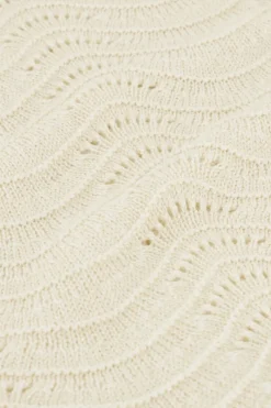 My Jewellery Top En Maille Ajourée Beige Avec Lurex Discount