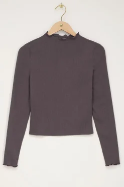 My Jewellery Top Froissé Texturé Gris Hot