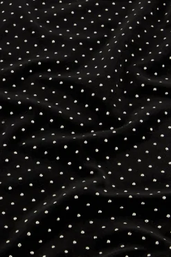 My Jewellery Top Noir à Clous Et Col Montant New