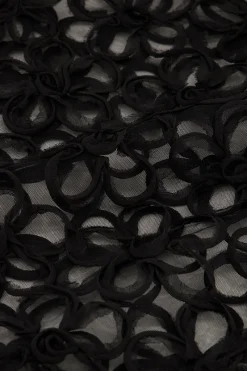 My Jewellery Top En Maille Avec Fleurs Noir Online