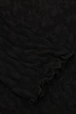 My Jewellery Top En Mesh Avec Manches évasées Noir Fashion