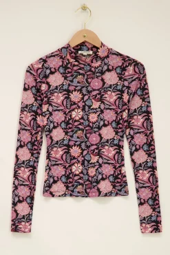 My Jewellery Top Noir Fleuri Discount