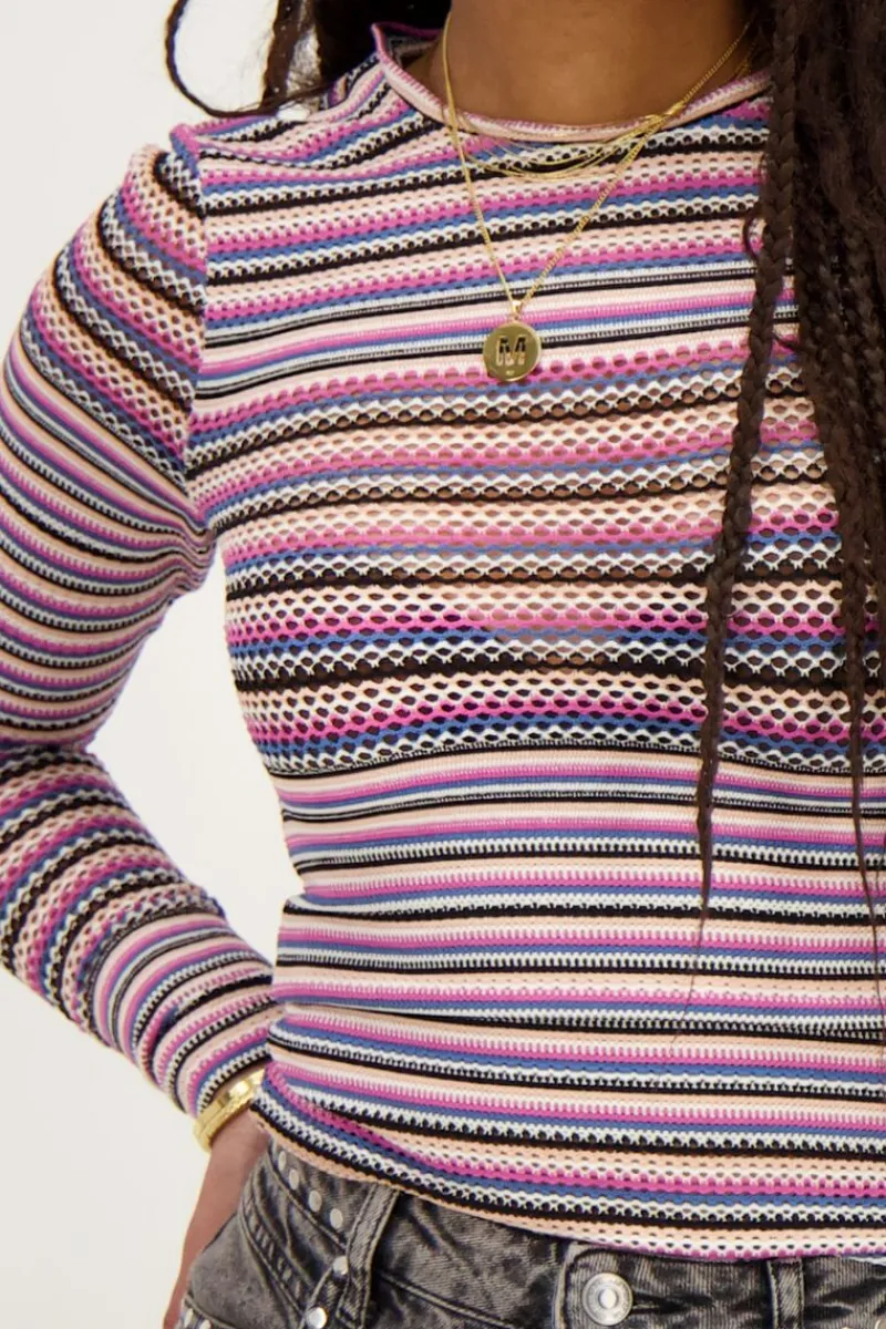 My Jewellery Top Rayé Multicolore Fashion
