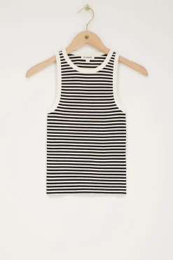 My Jewellery Top Rayé Et Blanc Noir Sale