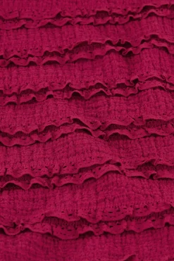 My Jewellery Top Rouge à Manches évasées Rouge/Rose/Fuchsia/Rouge foncé Best