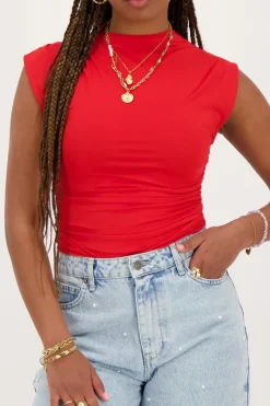 My Jewellery Top à Plis Rouge Best