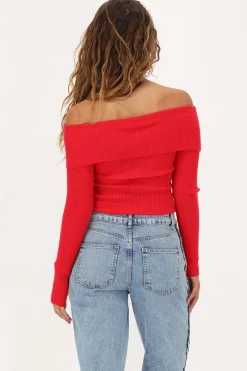 My Jewellery Top Texturé Rouge Sale