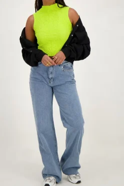 My Jewellery Top Sans Manches Vert Citron Vert citron/Vert Discount