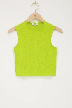 My Jewellery Top Sans Manches Vert Citron Vert citron/Vert Discount
