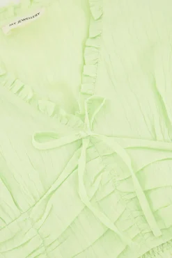 My Jewellery Top à Volants Et Smocks Vert Clearance