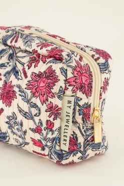 My Jewellery Trousse De Toilette à Fleurs Roses Et Bleues Online