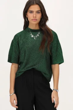 My Jewellery T-shirt Oversize Avec Lurex Vert Online