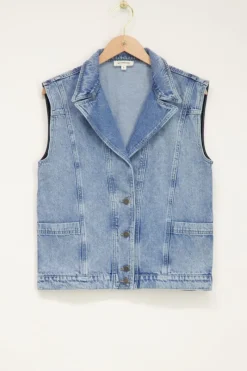 My Jewellery Veste En Denim Bleu Sans Manches Online