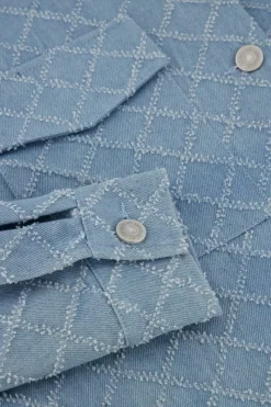 My Jewellery Veste En Jean Tissé Bleu Hot