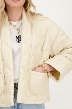 My Jewellery Veste Kimono Matelassée Beige Online