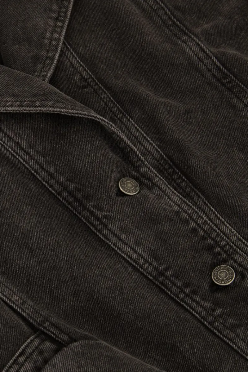 My Jewellery Veste Sans Manches En Denim Noir Clearance