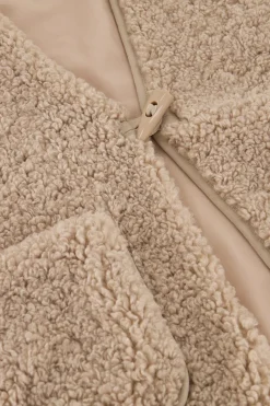 My Jewellery Veste Sans Manches Teddy Beige Avec Bouton Best