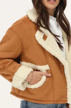 My Jewellery Veste Teddy En Daim Cognac Sale